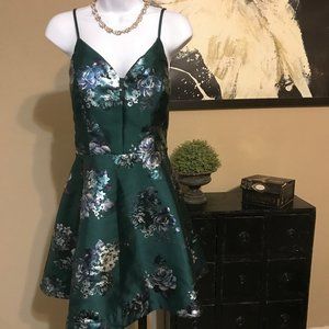 Speechless Green Floral Dress 13